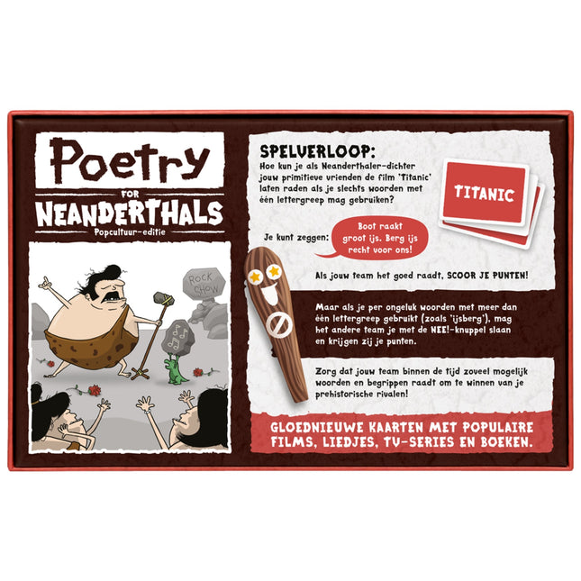 Poetry for Neanderthals: Pop Culture Edition - Kaartspel (NL)