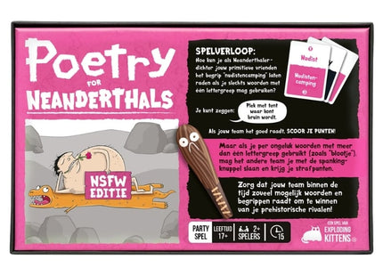 Poetry for Neanderthals NSFW - Kaartspel (NL)