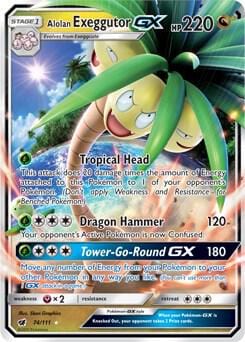 Alolan Exeggutor GX (CIN 74)