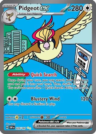 Pidgeot ex (OBF 225)